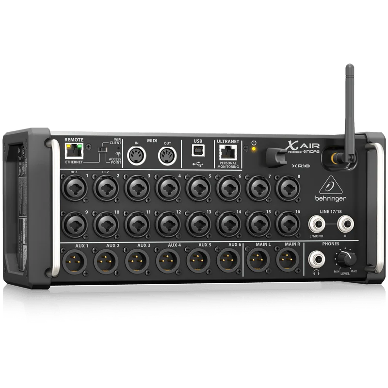 Behringer X AIR XR18 18-Channel, 12-Bus Digital Mixer for iPad/Android Tablets