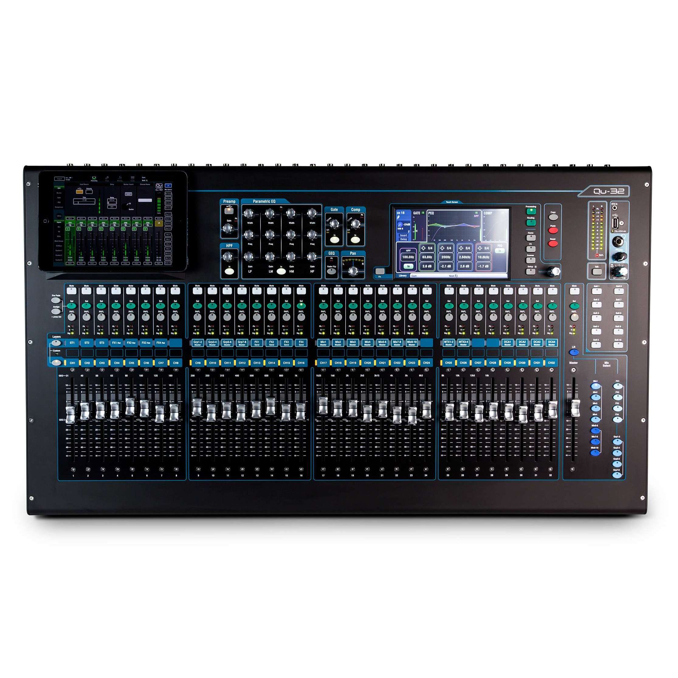 Allen & Heath Qu-32 38 In/28 OUT Chrome Edition Digital Mixer