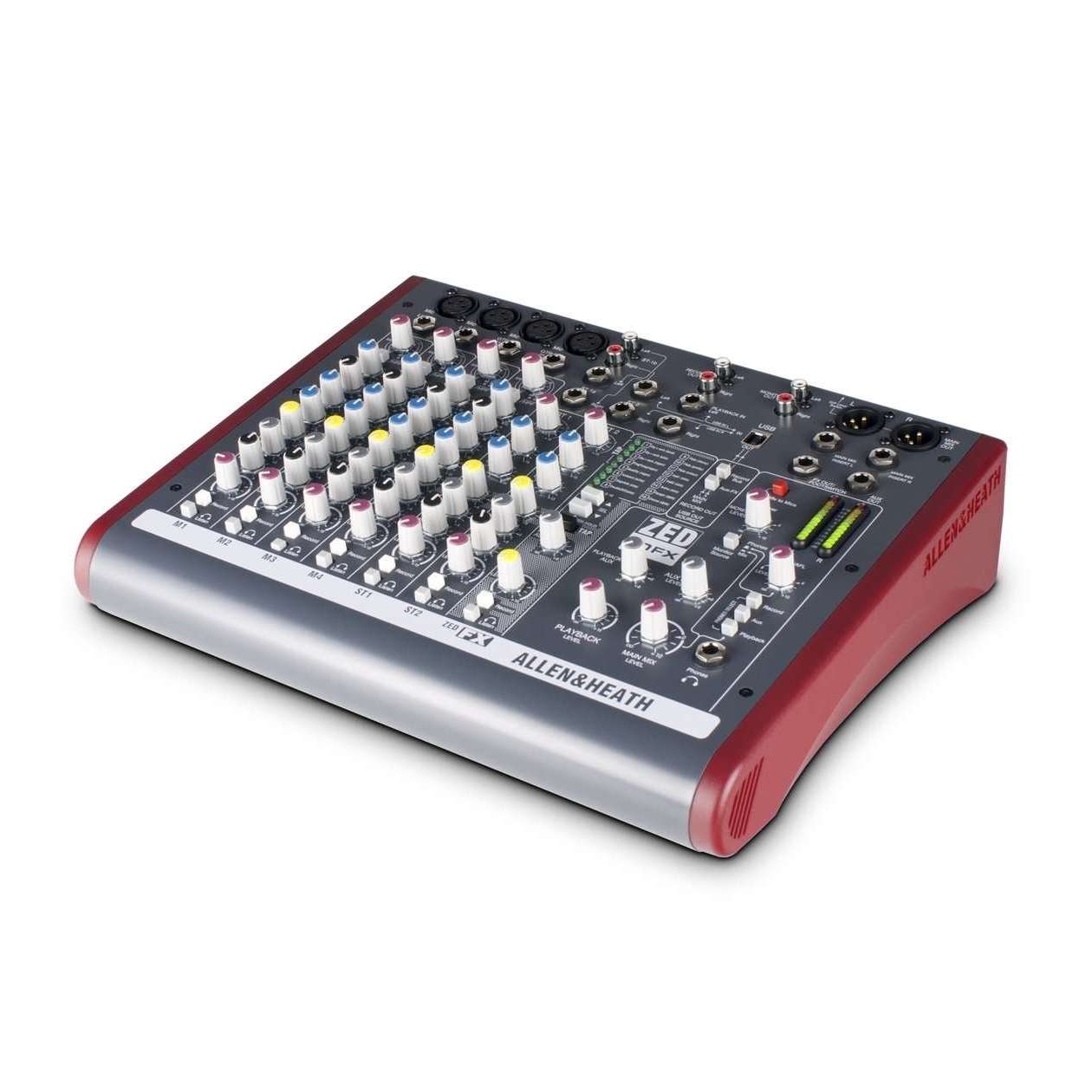 Allen & Heath ZED10FX 4 Mono + 3 Stereo Input Mixer with 3-band Mid-Sweep EQ and Digital FX