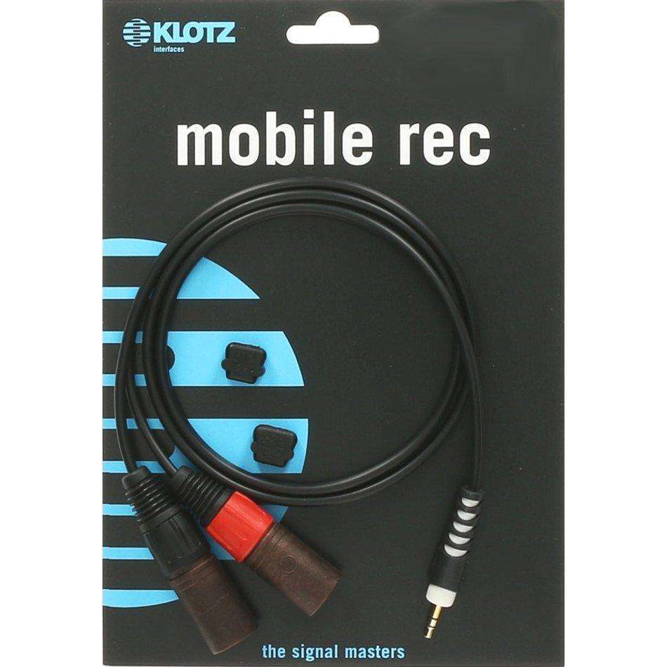 Klotz AY9 Straight Mini Jack 3.5 mm to 2 x XLR Male - 2 Metre