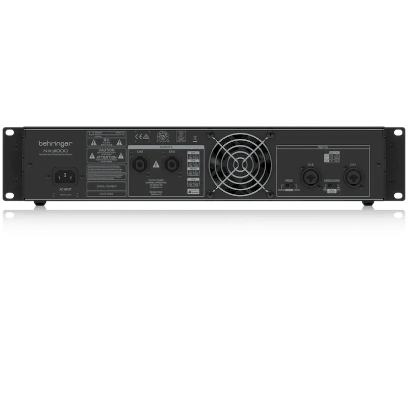 Behringer NX3000 Ultra-Lightweight 3000-Watt Class-D Power Amplifier with SmartSense