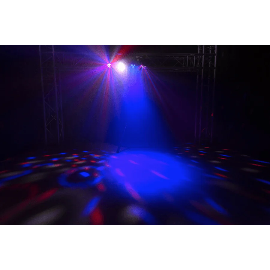 MAX PartyBar09 1x Par, 1x Strobe, 1x Derby + 1x Jellymoon LED