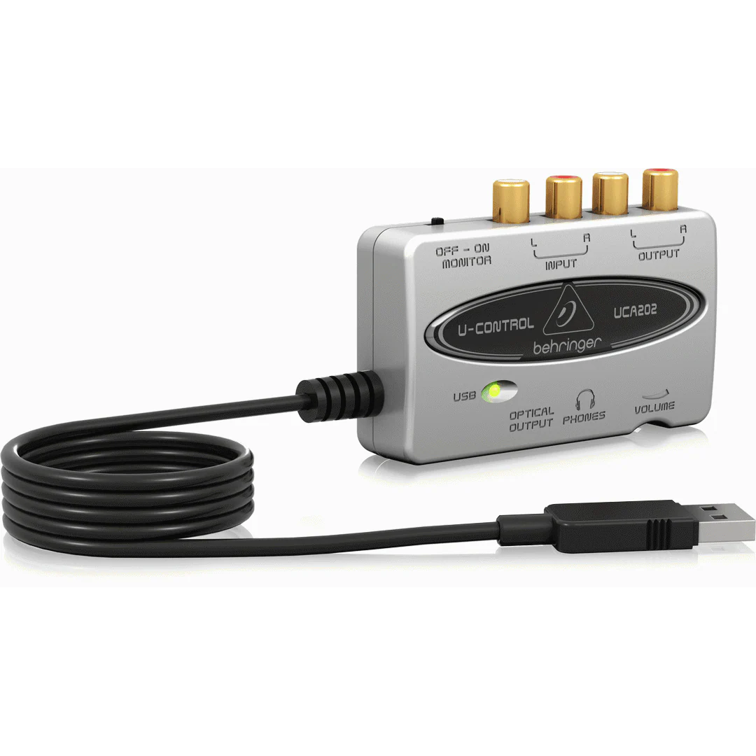 Behringer U-CONTROL UCA202 2 In/2 Out USB/Audio Interface with Digital Output