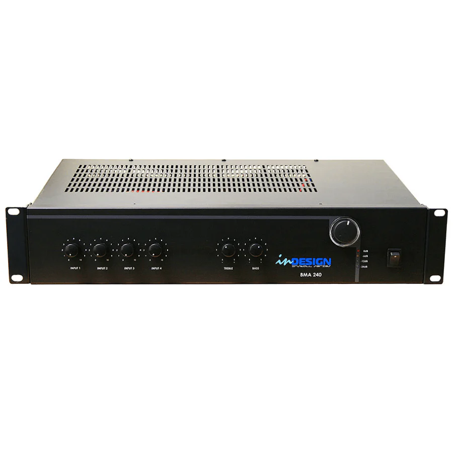 inDESIGN BMA 240 4 Mic/line Input 240Watt Mixer Amplifier