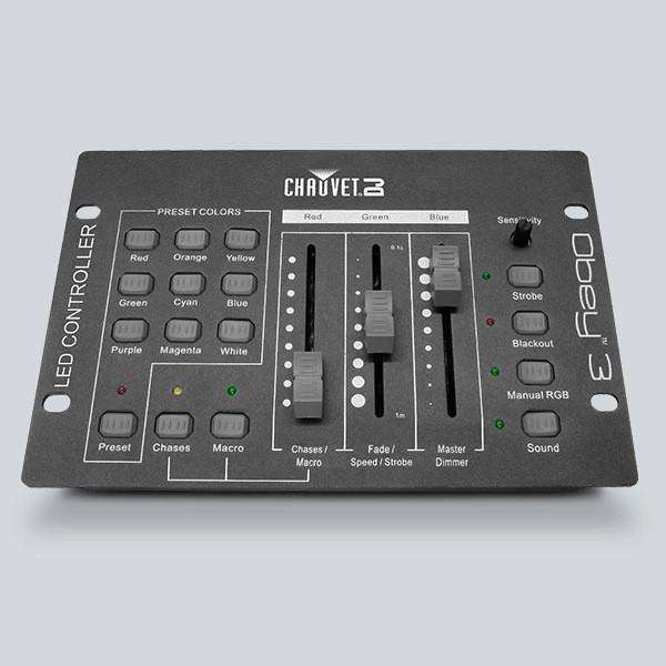 Chauvet DJ Obey 3 DMX Controller for LED Lights with Three Channels