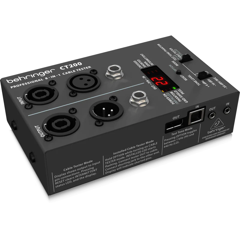 Behringer CT200 8-in-1 Cable Tester
