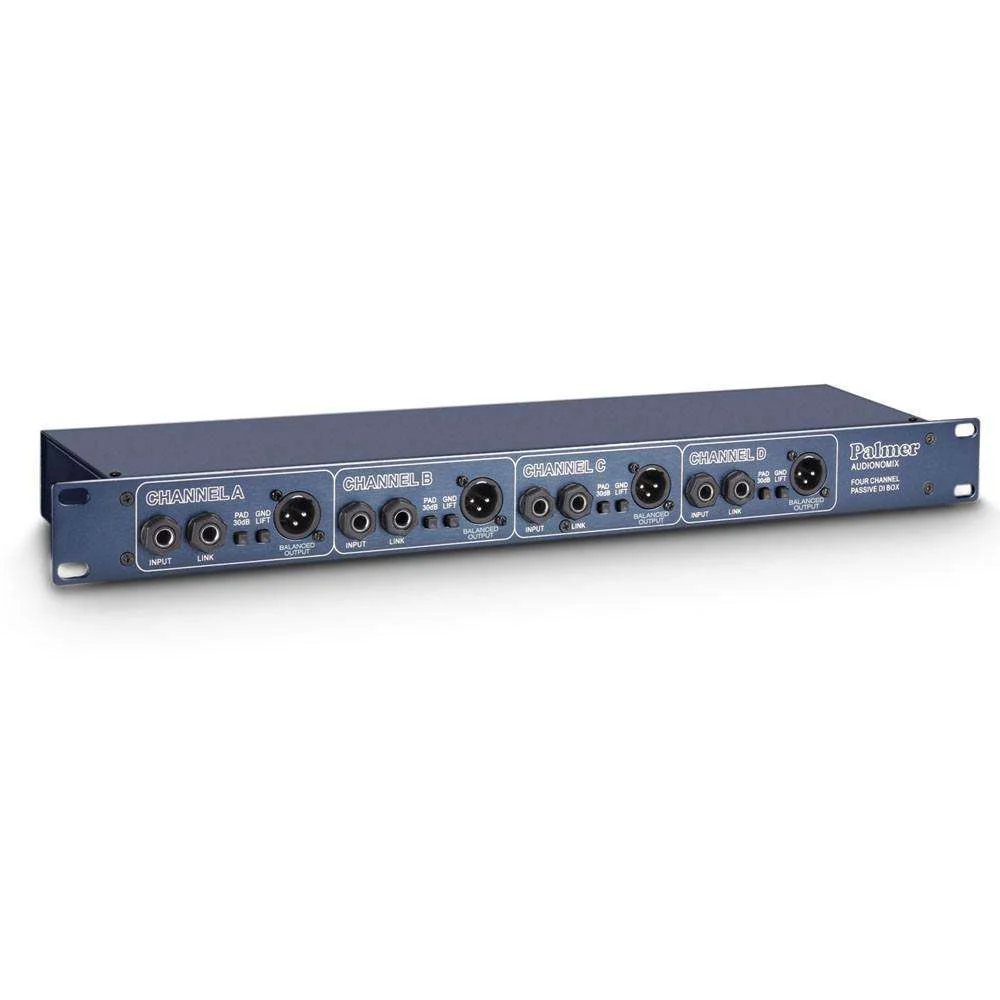 Palmer PAN 03 PASS 19 Inch 4-Channel Passive DI Box