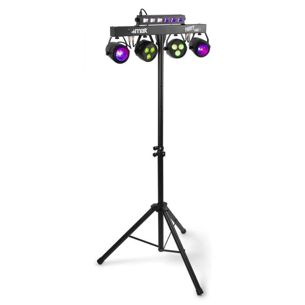 MAX PartyBar10 2x Jellymoon, 2 x PAR LED + 1 x UV/Strobe LED