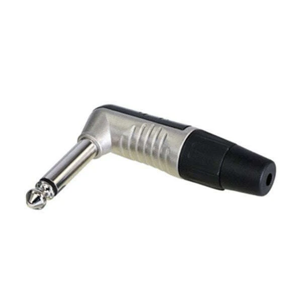 Neutrik Rean RP2RC 2-Pole 1/4 Inch Right Angle Nickel Phone Plug