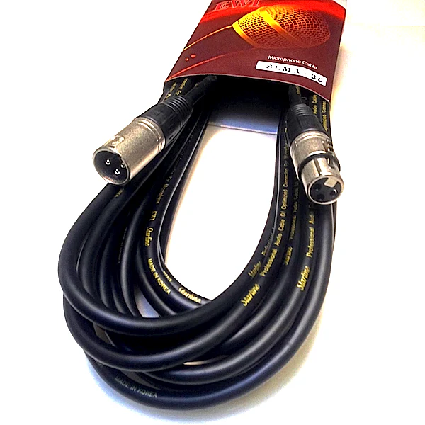 EWI SLMA Mid Priced XLR Male to XLR Female Microphone Cable - 1 to 20 Metre