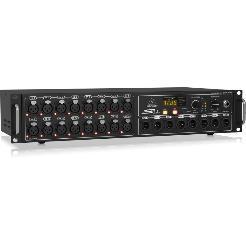 Behringer S16 Digital Snake with 16 Midas Mic Preamps