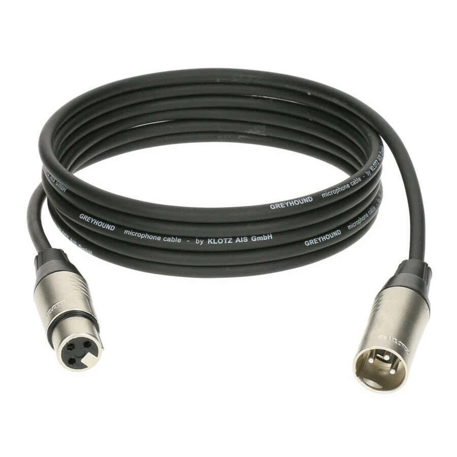 Klotz GRG1FM Greyhound Female to Male XLR Microphone Cable - 1 to 10 Metre