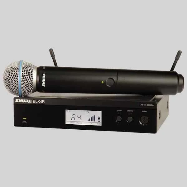 Shure BLX24R/B58 BETA58A Handheld Wireless System with Rack Mount Kit (662-686MHz)