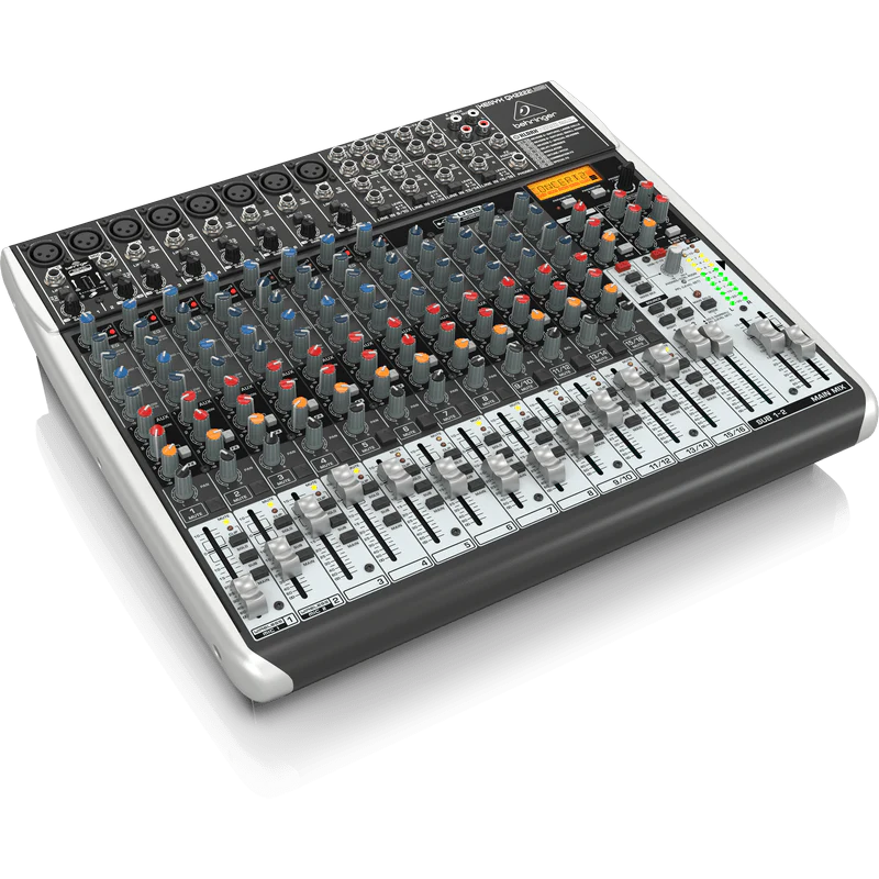 Behringer XENYX QX2222USB Premium 22-Input 2/2-Bus Mixer with KLARK TEKNIK Multi-FX Processor