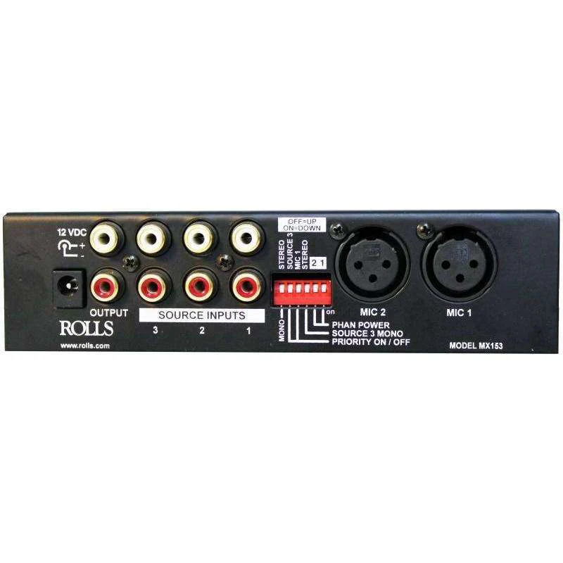 Rolls MX153 Mix Mate - two microphone and three stereo source mixer