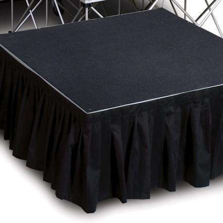 Intellistage 2 Metre Wide Stage Skirt - available in 20 to 60 cm height