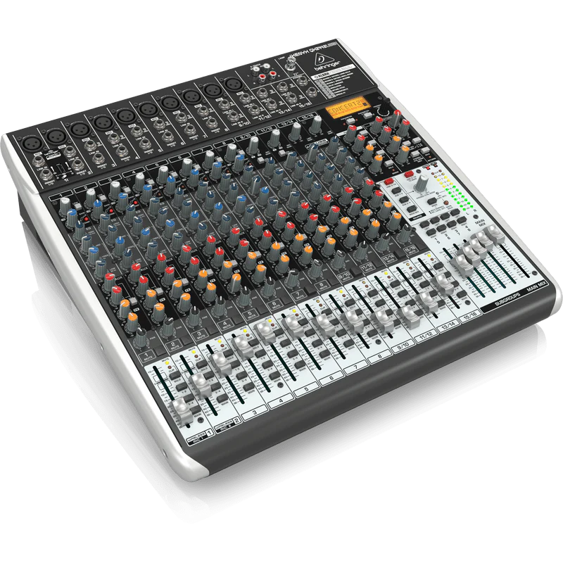 Behringer XENYX QX2442USB 24-Input 4/2-Bus Mixer w/ XENYX Mic Preamps, Compressors & Multi-FX