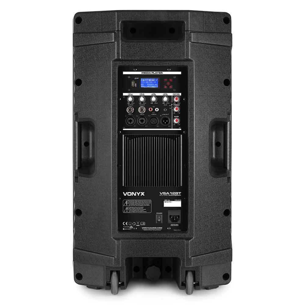Vonyx VSA12BT Bi-Amplified 400watt RMS 12�� Inch Active Speaker with BT/MP3