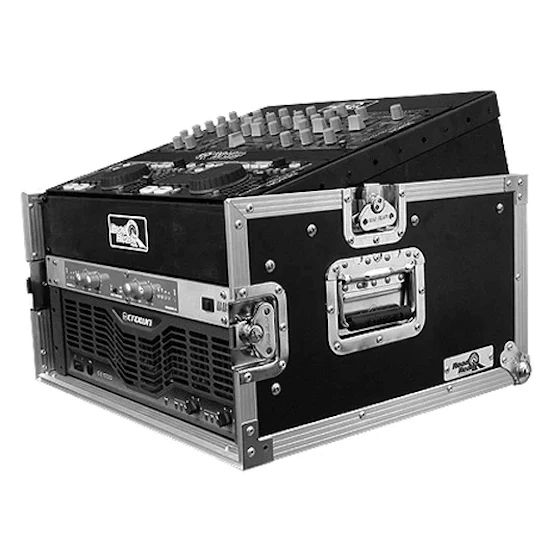 Road Ready RRM4U 10 Unit Slant Mixer Rack Plus 4U