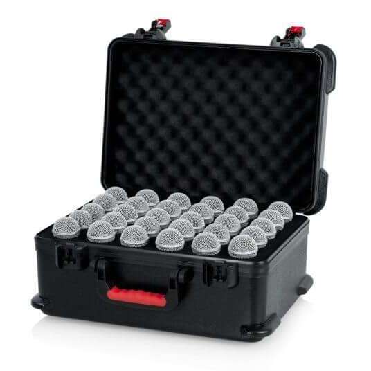 Gator GTSA-MIC30 Moulded Polyethylene Case for up to 30 Mics