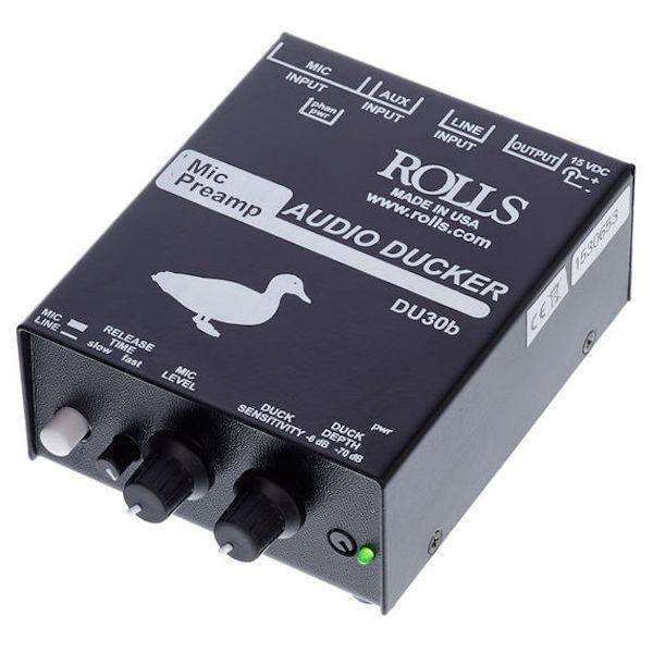 Rolls DU30b Audio Ducker with Mic & Background Music Preamp