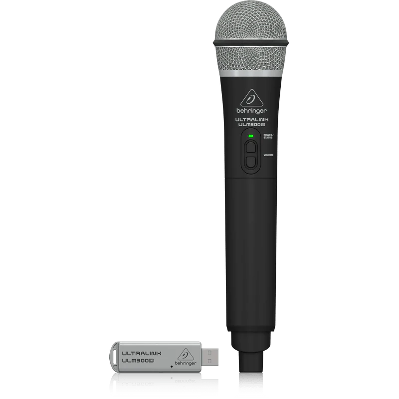 Behringer ULTRALINK ULM300USB 2.4 GHz Digital Wireless System with Handheld Microphone and Dual-Mode USB Receiver