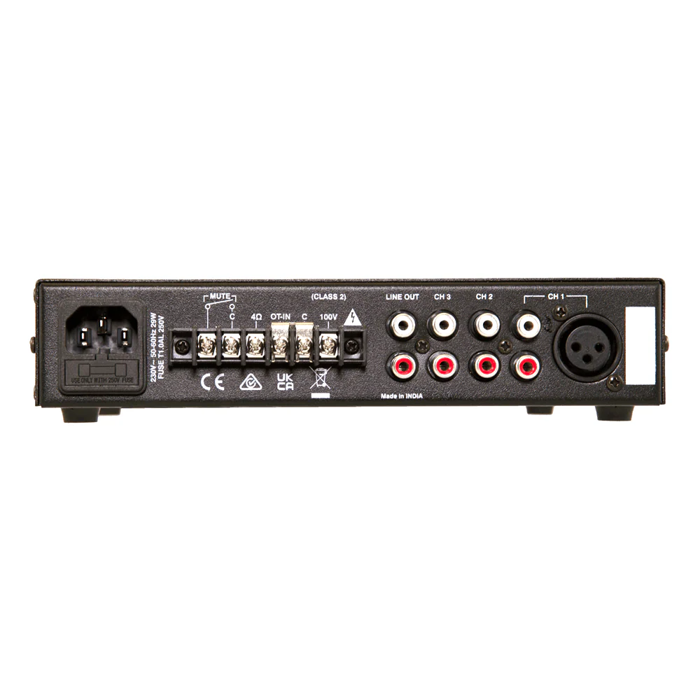 Australian Monitor PICOBLU V2 30 Watt Small Form Factor Mixer Amplifier with Bluetooth
