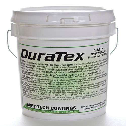 DuraTex Speaker Cabinet Coating Spray Grade: Black - 1 Gallon (3.8L)