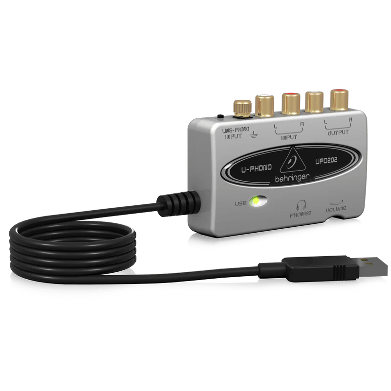 Behringer U-PHONO UFO202 USB/Audio Interface with Built-in Phono Preamp