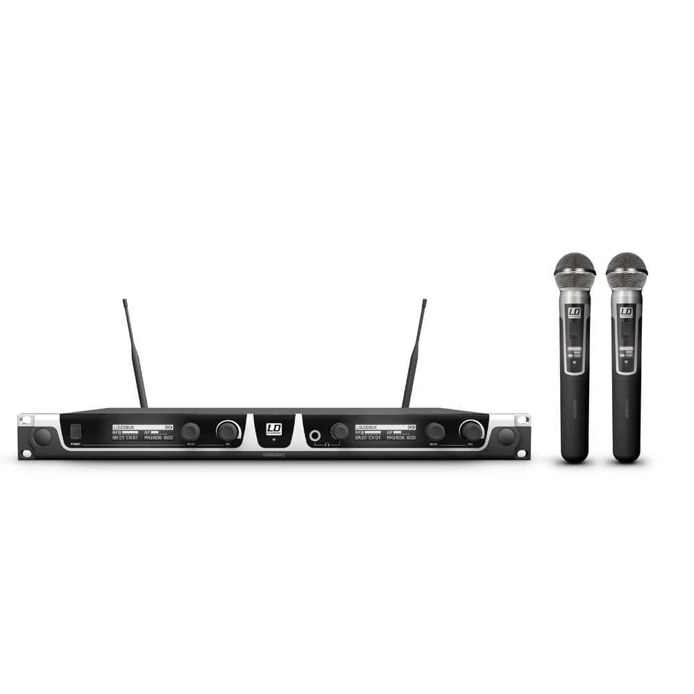LD Systems U506HHD2 Dual Handheld Wireless Microphone System (655-679 MHz)