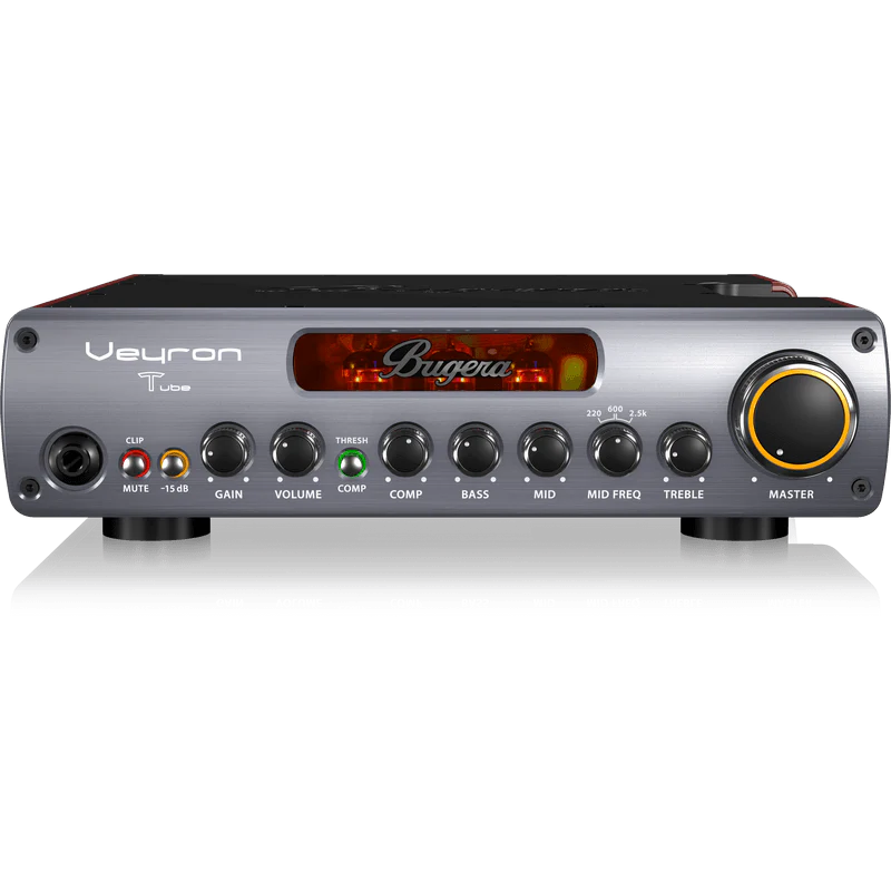 Bugera Veyron BV1001T 2,000-Watt Class-D Bass Amplifier with Tube Preamp