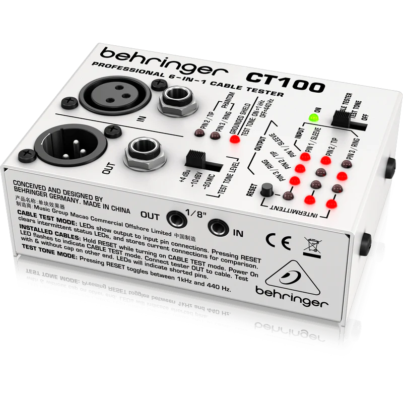 Behringer CT100 6-in-1 Cable Tester