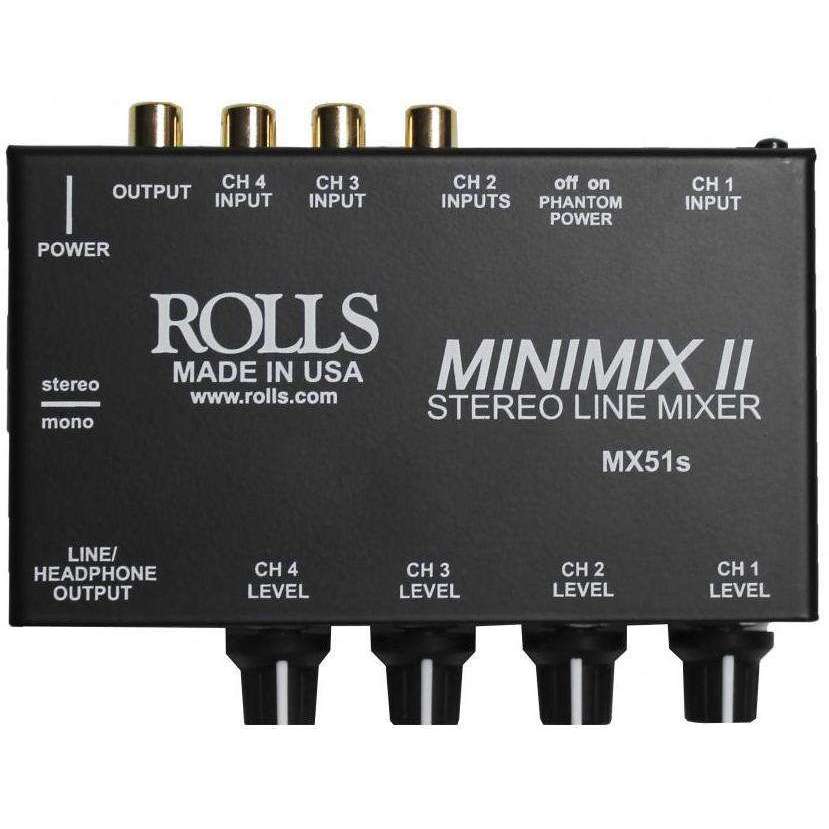 Rolls MX51s Mini-Mix 2 4-Channel Mixer