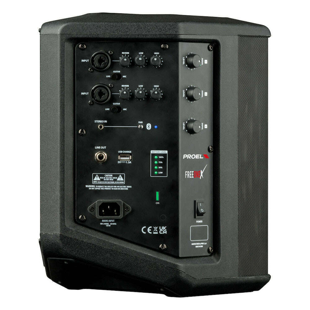 Proel FREEONEX Battery Powered PA Speaker with Bluetooth