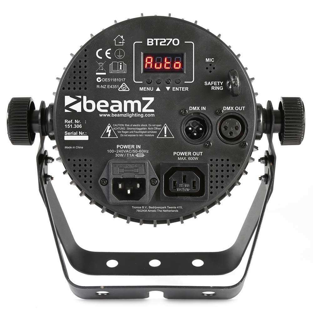 BeamZ BT270 Flat LED Par 7x6W 4in1 DMX IRC