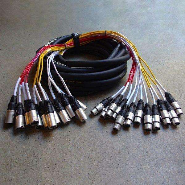 EWI KTFM1230G XLR Male to XLR Female 22 Gauge with 100% Shielding 12 Channel Loom - 30 Feet