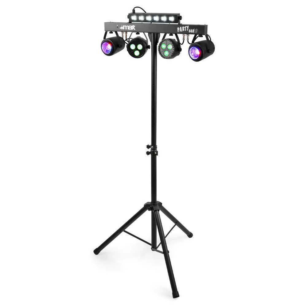 MAX PartyBar10 2x Jellymoon, 2 x PAR LED + 1 x UV/Strobe LED