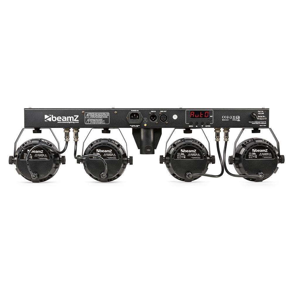 BeamZ PartyBar 3 4x PAR All-In-One LED DJ Lighting System with Magic Ball