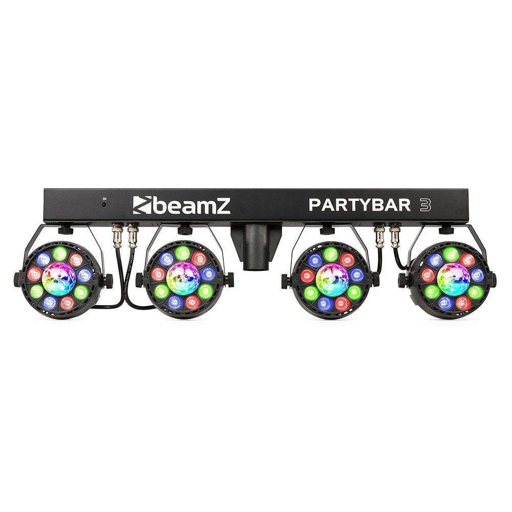 BeamZ PartyBar 3 4x PAR All-In-One LED DJ Lighting System with Magic Ball