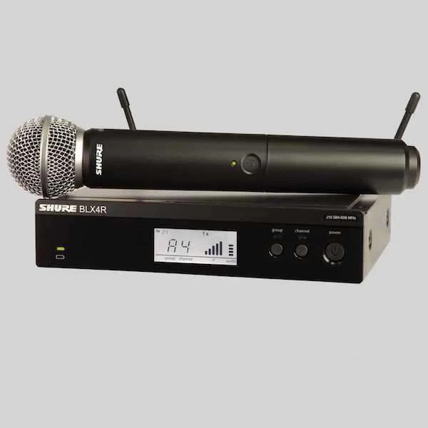 Shure BLX24R/SM58 Handheld Wireless System with Rack Mount Kit (662-686MHz)