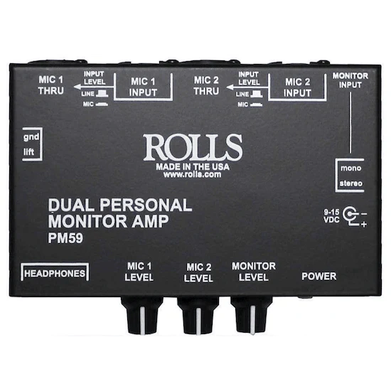 Rolls PM59 Dual Personal Monitor Amp