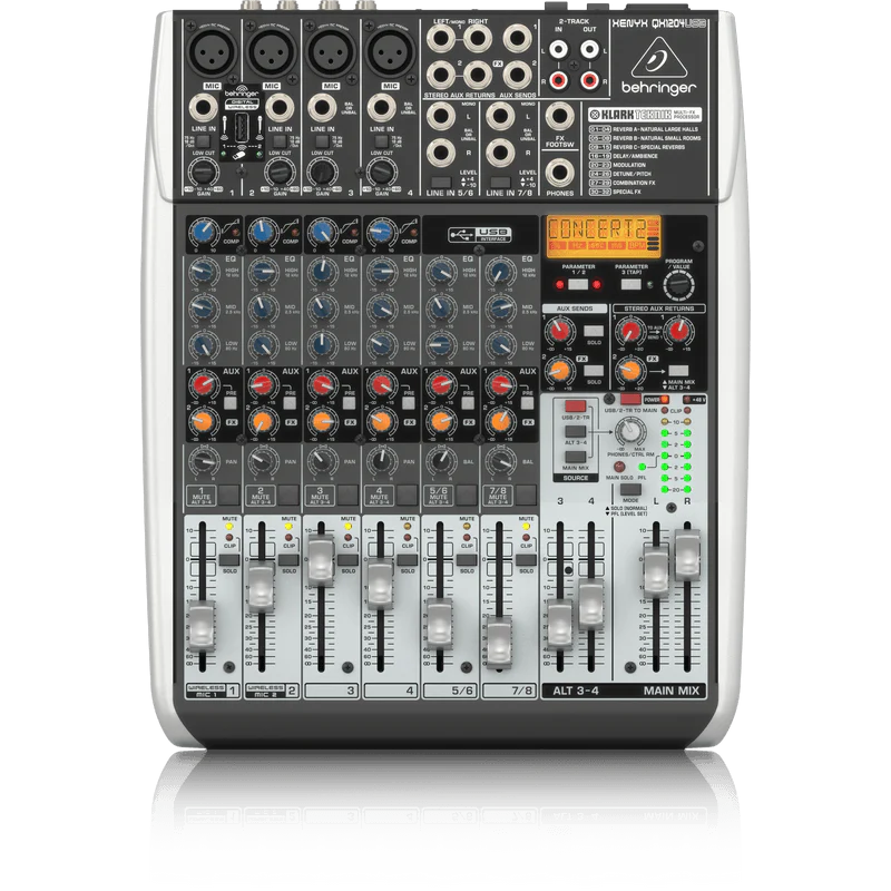 Behringer XENYX QX1204USB Premium 12-Input 2/2-Bus Mixer