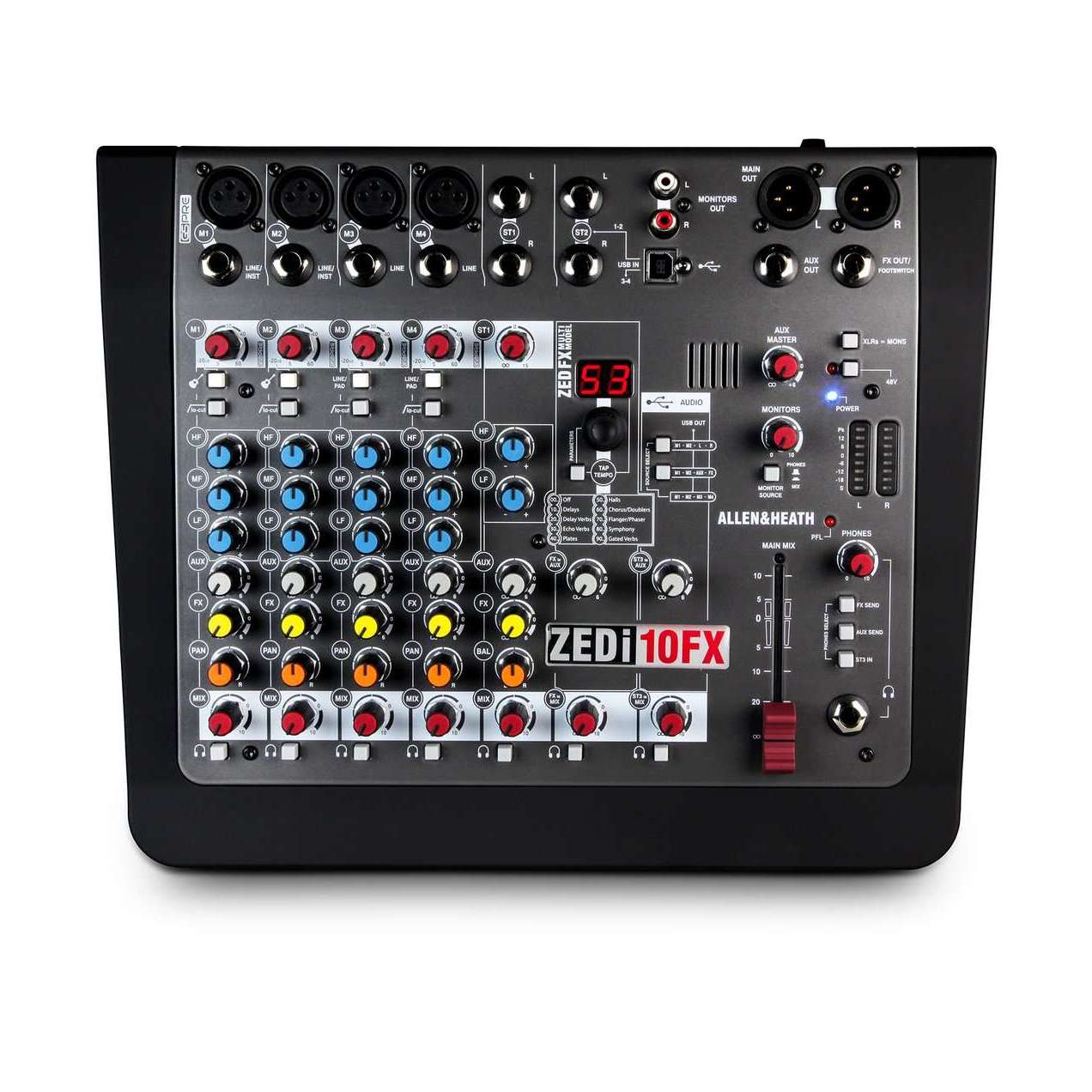 Allen & Heath ZEDi-10FX Compact 8 Input Hybrid Mixer with 4 In/4 Out & Internal FX Engine