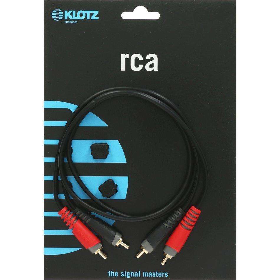 Klotz AT-CC0600 Twin RCA to RCA Cable with gold-plated connectors - 6 Metre