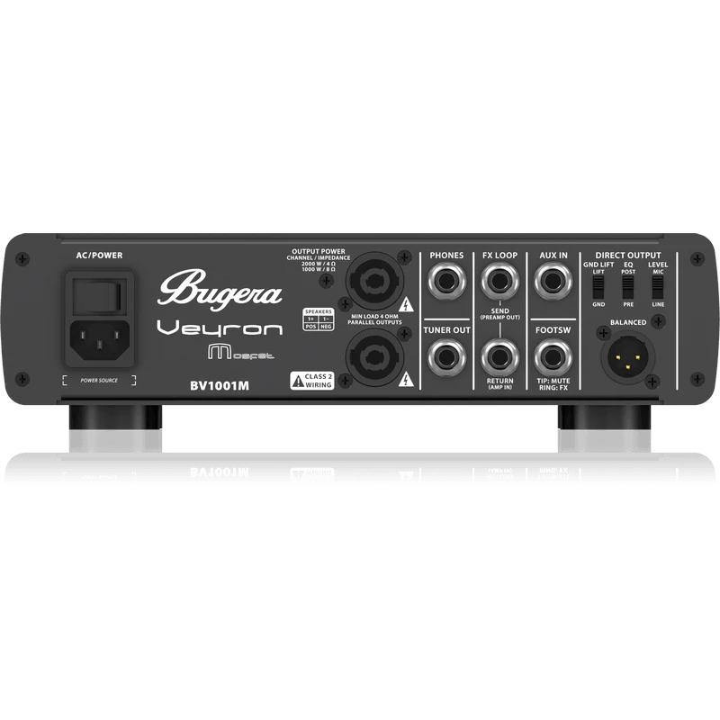 Bugera Veyron BV1001M 2,000-Watt Class-D Bass Amplifier with MOSFET Preamp