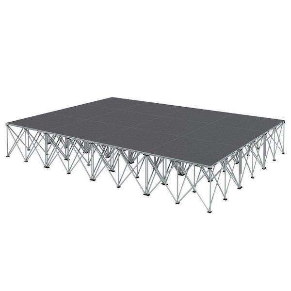 Intellistage 3 Metre x 4 Metre Portable Stage - 40cm High (12 Square Metres)