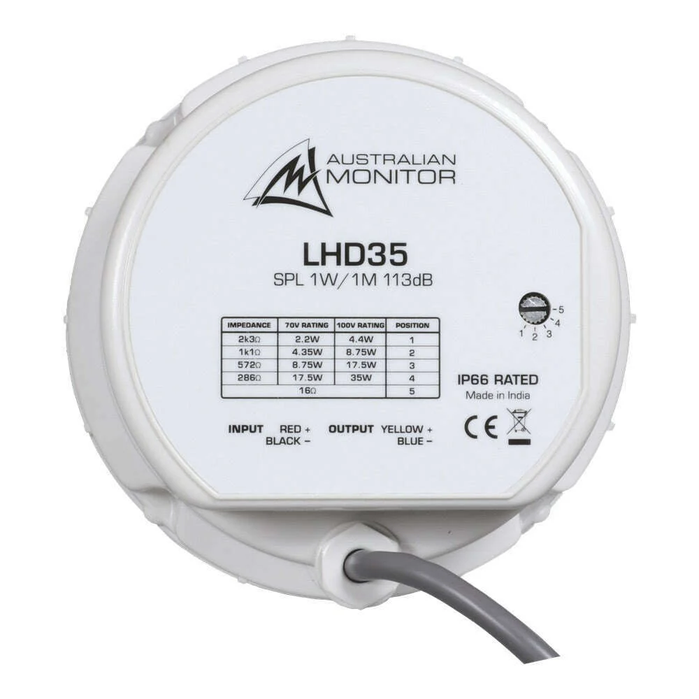 Australian Monitor LHD35 35W 100V Horn Driver
