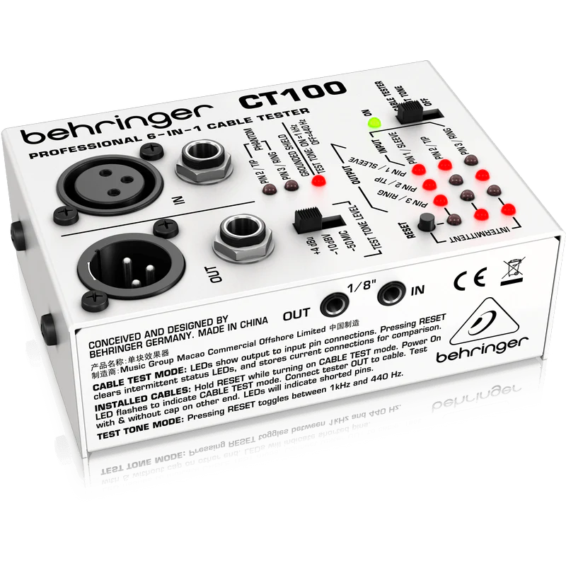 Behringer CT100 6-in-1 Cable Tester