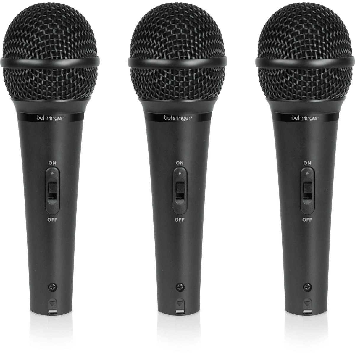 Behringer ULTRAVOICE XM1800S Dynamic Cardioid Vocal Microphone 3-Pack