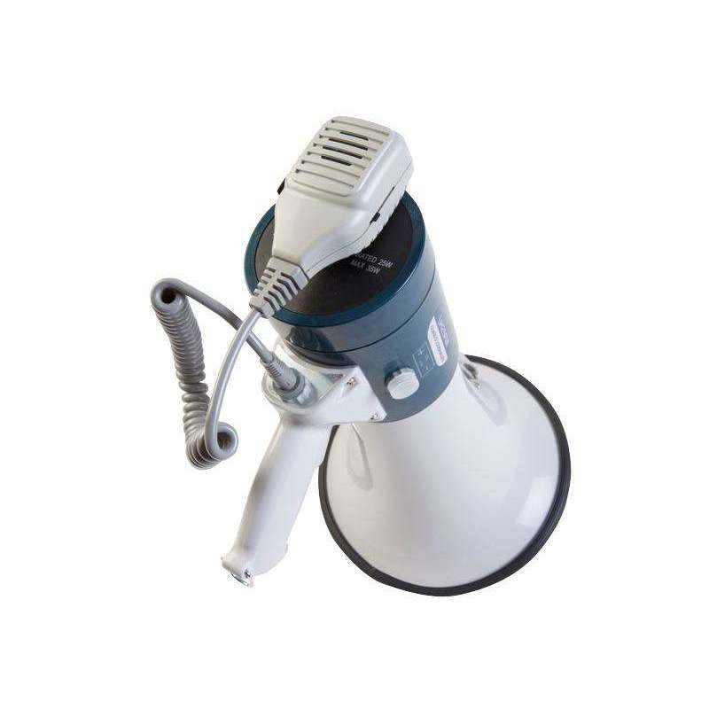 Australian Monitor LH25FM 25 Watt (50 Watt max.) Megaphone with Fist Microphone